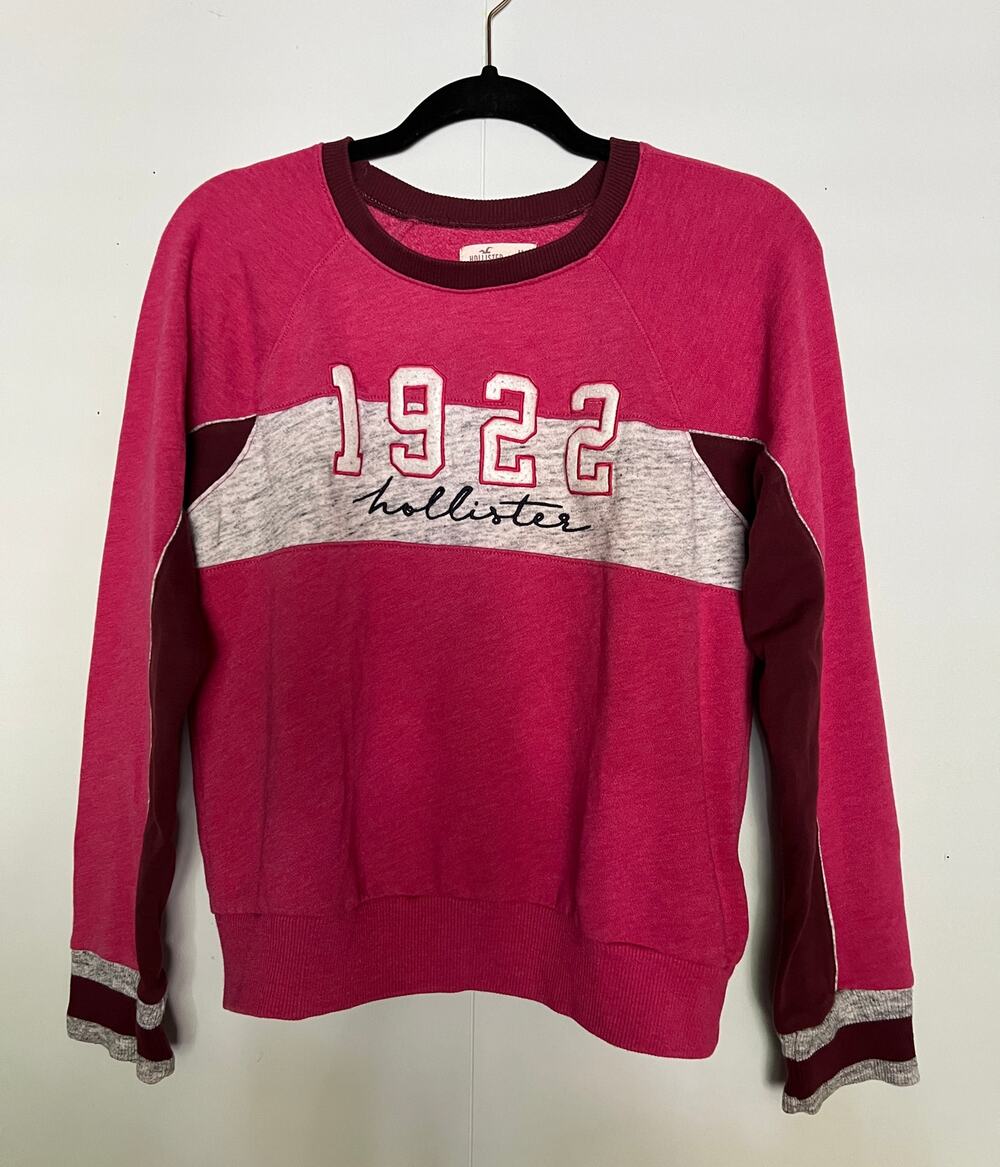 Hollister Y2K Colorblock Pink Sweatshirt Womens Medium Atheisure Loungewear